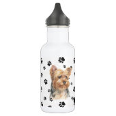 Bouteille D'eau Empreinte de chiens de Yorkshire Terrier (Gauche)