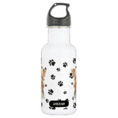 Bouteille D'eau Empreinte de chiens de Yorkshire Terrier (Devant)