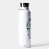 Bouteille D'eau Empreinte de feuille verte écologique (Plage)