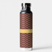 Bouteille D'eau Empreinte de léopard Chevron (Plage)