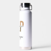 Bouteille D'eau Empreinte de léopard Pathologiste de la parole per (Arrière)