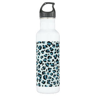 Bouteille D'eau Empreinte de léopard, Spots de léopard, Leopard bl