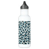 Bouteille D'eau Empreinte de léopard, Spots de léopard, Leopard bl (Gauche)