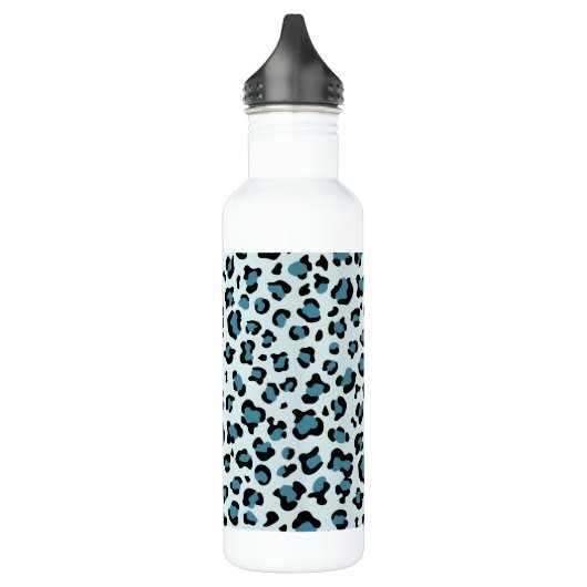 Bouteille D'eau Empreinte de léopard, Spots de léopard, Leopard bl (Gauche)