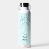 Bouteille D'eau Empreinte de patte d'ours polaire (Avant)