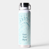Bouteille D'eau Empreinte de patte d'ours polaire (Arrière)