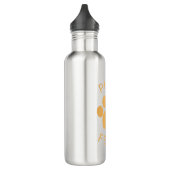Bouteille D'eau Empreinte de patte Pur Orange Parfait Chat (Gauche)