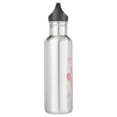 Bouteille D'eau Empreinte de patte Pur Pink Parfait Chat (Gauche)