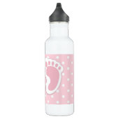 Bouteille D'eau Empreintes filles mignonnes roses (Droite)