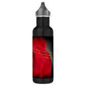 Bouteille D'eau En Acier Inoxydable 1 Pierre 1:9 Bordure noire (Droite)