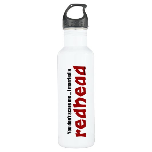 Bouteille D'eau En Acier Inoxydable A épousé un roux (Devant)