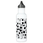 Bouteille D'eau En Acier Inoxydable Abstrait 111211 - Noir (Gauche)