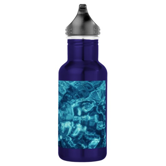 Bouteille D'eau En Acier Inoxydable Abstrait bleu (Droite)