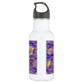 Bouteille D'eau En Acier Inoxydable Abstrait fractal 061012a (Dos)