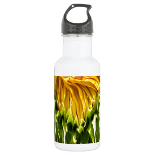 Bouteille D'eau En Acier Inoxydable Abstrait tournesol rétro funky, géométrie effrayée