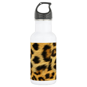Bouteille D'eau En Acier Inoxydable Accessoires d'impression de fourrure léopard réali