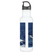 Bouteille D'eau En Acier Inoxydable Actualisation des vagues océaniques (Dos)