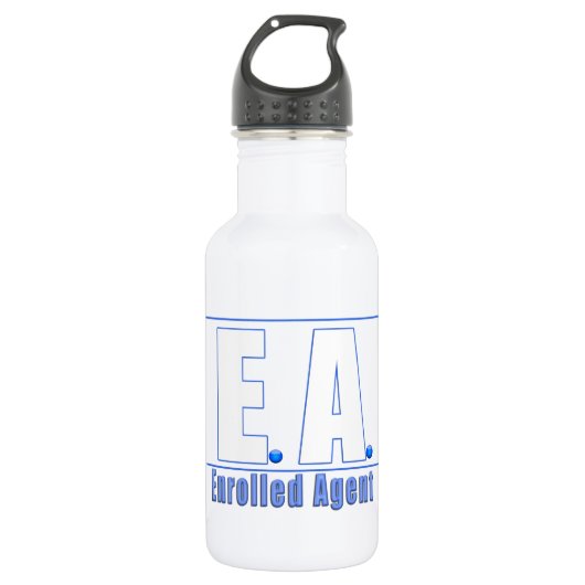 BOUTEILLE D'EAU EN ACIER INOXYDABLE AGENT ENROULÉ EA LOGO1 (Devant)