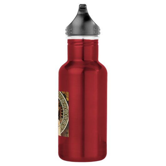 Bouteille D'eau En Acier Inoxydable Alfonse Mucha Trappistine Nouveau (Droite)