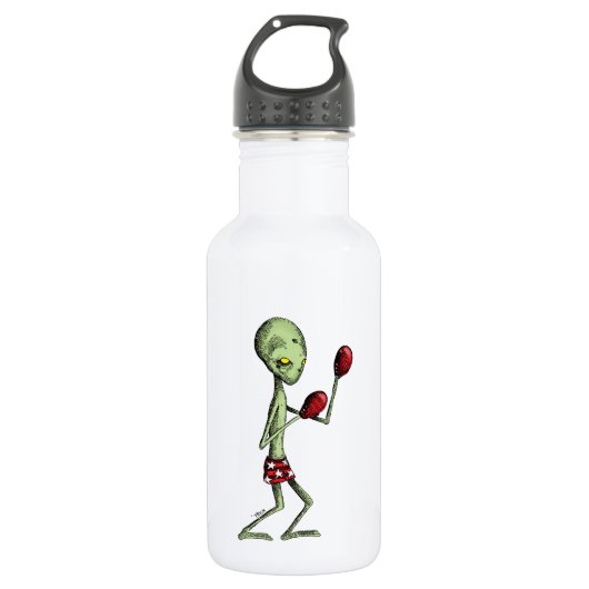 Bouteille D'eau En Acier Inoxydable Alien de boxe (Devant)