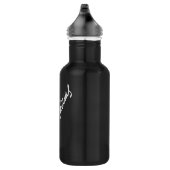 Bouteille D'eau En Acier Inoxydable Aluminium noir 32oz (Droite)
