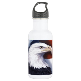 Bouteille D'eau En Acier Inoxydable Américain Eagle et drapeau
