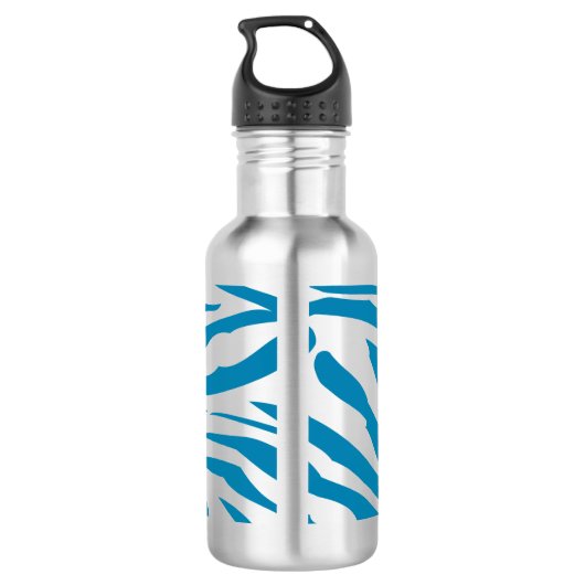 Bouteille D'eau En Acier Inoxydable Aqua Zebra imprimer Monogramme (Dos)