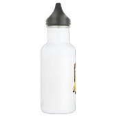 Bouteille D'eau En Acier Inoxydable Aquarelle Meerkat à l'intérieur d'un cadre à main (Gauche)