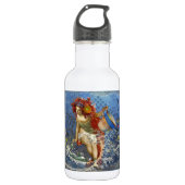 Bouteille D'eau En Acier Inoxydable Aquarius Mermaid Bleu gothique (Devant)
