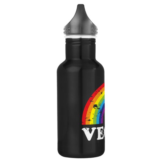 Bouteille D'eau En Acier Inoxydable Arc-en-ciel végétalien (Gauche)