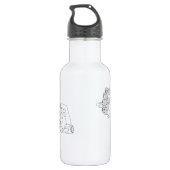 Bouteille D'eau En Acier Inoxydable Arme de rotation Steampunk (Dos)