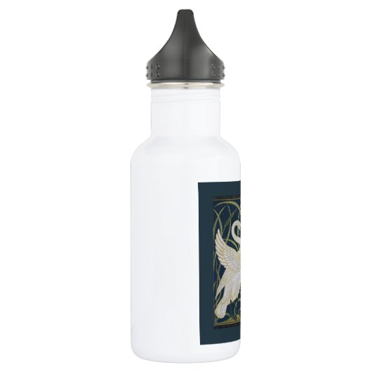 Bouteille D'eau En Acier Inoxydable Art Nouveau Swan Deux Swans (Gauche)