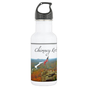Bouteille D'eau En Acier Inoxydable Au-dessus de Chimney Rock