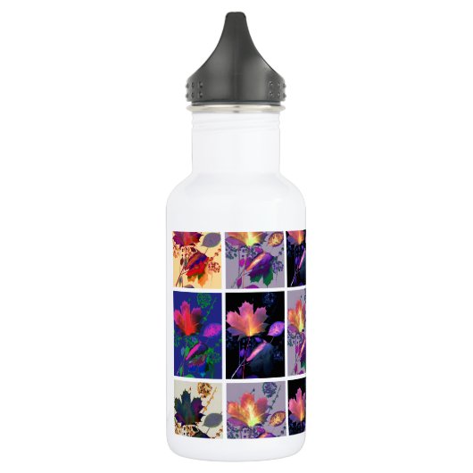 Bouteille D'eau En Acier Inoxydable Autumn Leaves Rustic Patchwork (Gauche)
