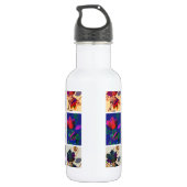 Bouteille D'eau En Acier Inoxydable Autumn Leaves Rustic Patchwork (Dos)