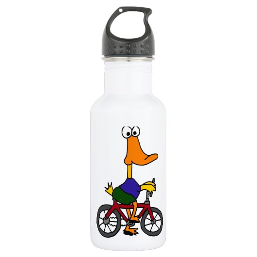 Bouteille D'eau En Acier Inoxydable AY- bicyclette d'équitation de canard (Devant)