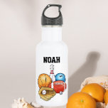 Bouteille D'eau En Acier Inoxydable Balles de sport personnalisées<br><div class="desc">Pourquoi en choisir un seul ? Célébrez votre amour de tous les sports avec cette bouteille d'eau à thème boule de sport. Il comprend du basket-ball, du baseball, du bowling, du football et du golf. Parfait pour un garçon, une fille, un coach ou n'importe qui ! Personnalisez avec un nom...</div>