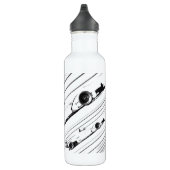 Bouteille D'eau En Acier Inoxydable Bandes de course (Droite)