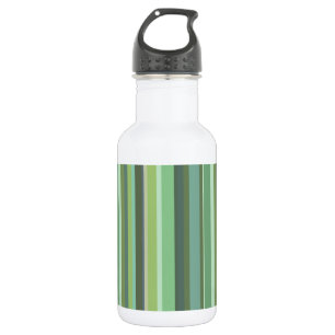 Bouteille D'eau En Acier Inoxydable Bandes horizontales vert olive