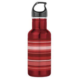 Bouteille D'eau En Acier Inoxydable Bandes rouges
