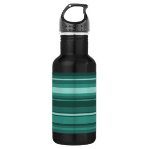 Bouteille D'eau En Acier Inoxydable Bandes turquoises