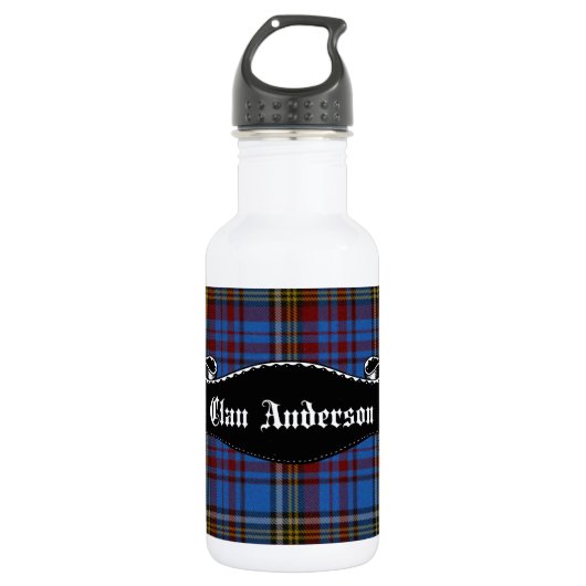 Bouteille D'eau En Acier Inoxydable Bannière Clan Anderson (Devant)