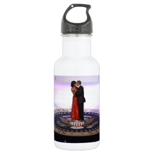 Bouteille D'eau En Acier Inoxydable Barack et Michelle Obama