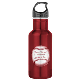 Bouteille D'eau En Acier Inoxydable Base-ball vintage, boule personnalisée