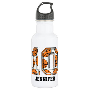 Bouteille D'eau En Acier Inoxydable Basket-ball personnalisé numéro 10