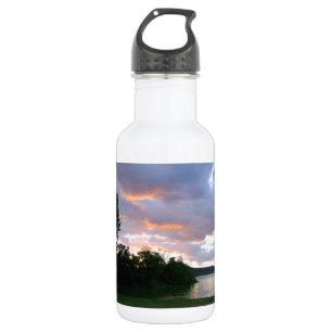 Bouteille D'eau En Acier Inoxydable Beau Lever de Soleil le Long de la Rivière Ohio