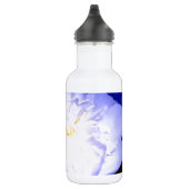 Bouteille D'eau En Acier Inoxydable Belle photo à fleurs violettes blanches (Droite)