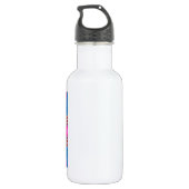 Bouteille D'eau En Acier Inoxydable Bijoux avec rubans PINK (Dos)