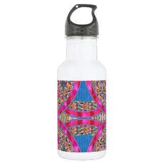 Bouteille D'eau En Acier Inoxydable Bijoux avec rubans PINK