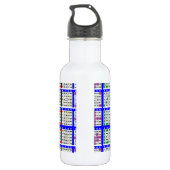 Bouteille D'eau En Acier Inoxydable Bingo Game Motifs Grille (Dos)